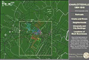 Map of Charlottesville