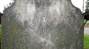 Masonic symbol on back of  stone