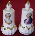 Martha and George salt and pepper shakers