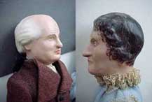Wax James and Dolley Madison